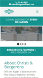 Mobile Screenshot of bergeronsflowers.com
