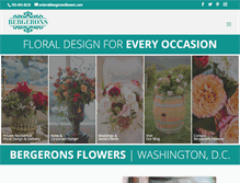 Tablet Screenshot of bergeronsflowers.com